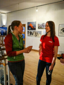 Women in climbing - our fellow alpinetrek colleague Cora at the SHAFF