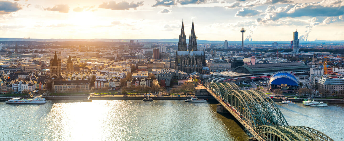 Köln bietet eine tolle Skyline.