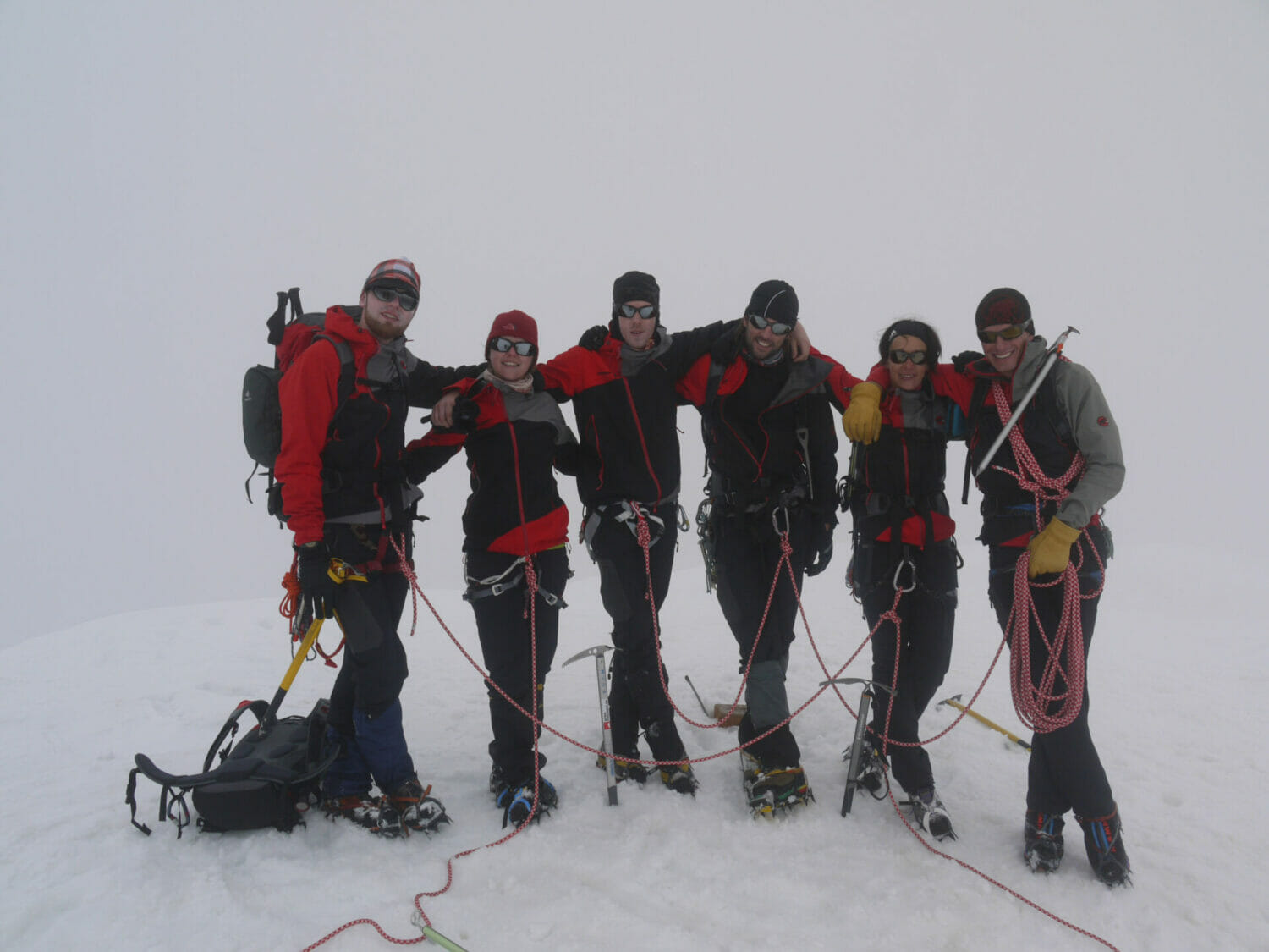 Gipfelfoto auf dem Alphubel