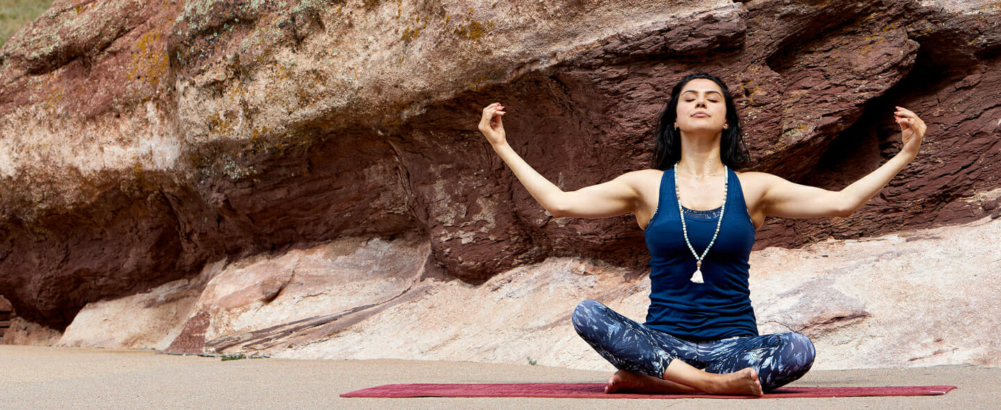Bei der Meditation werden die Gedanken losgelassen.
