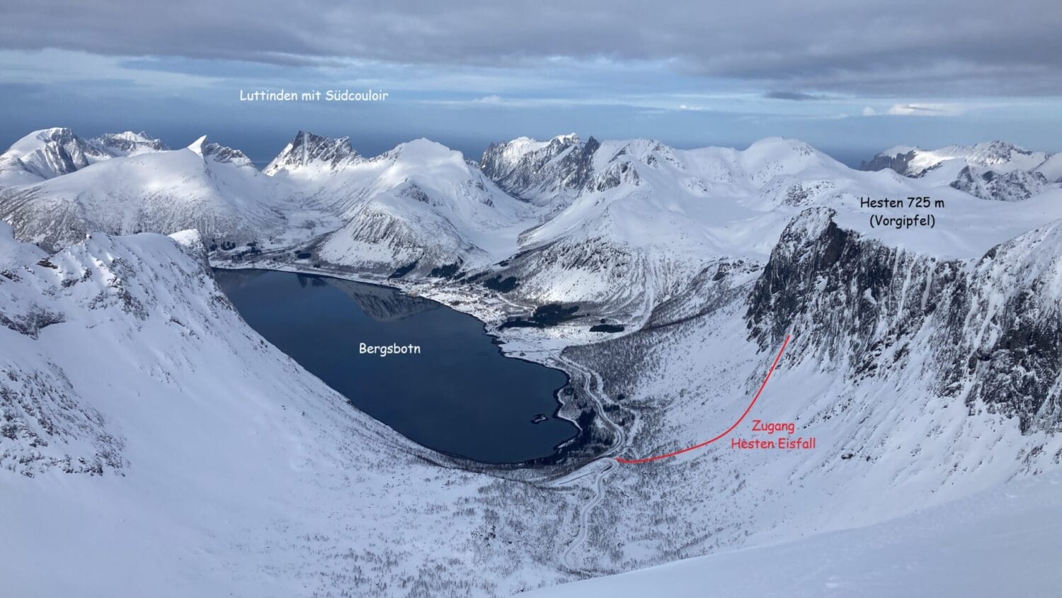 Blick vom Stormoa zum Bergsbotn. Foto F. Miller