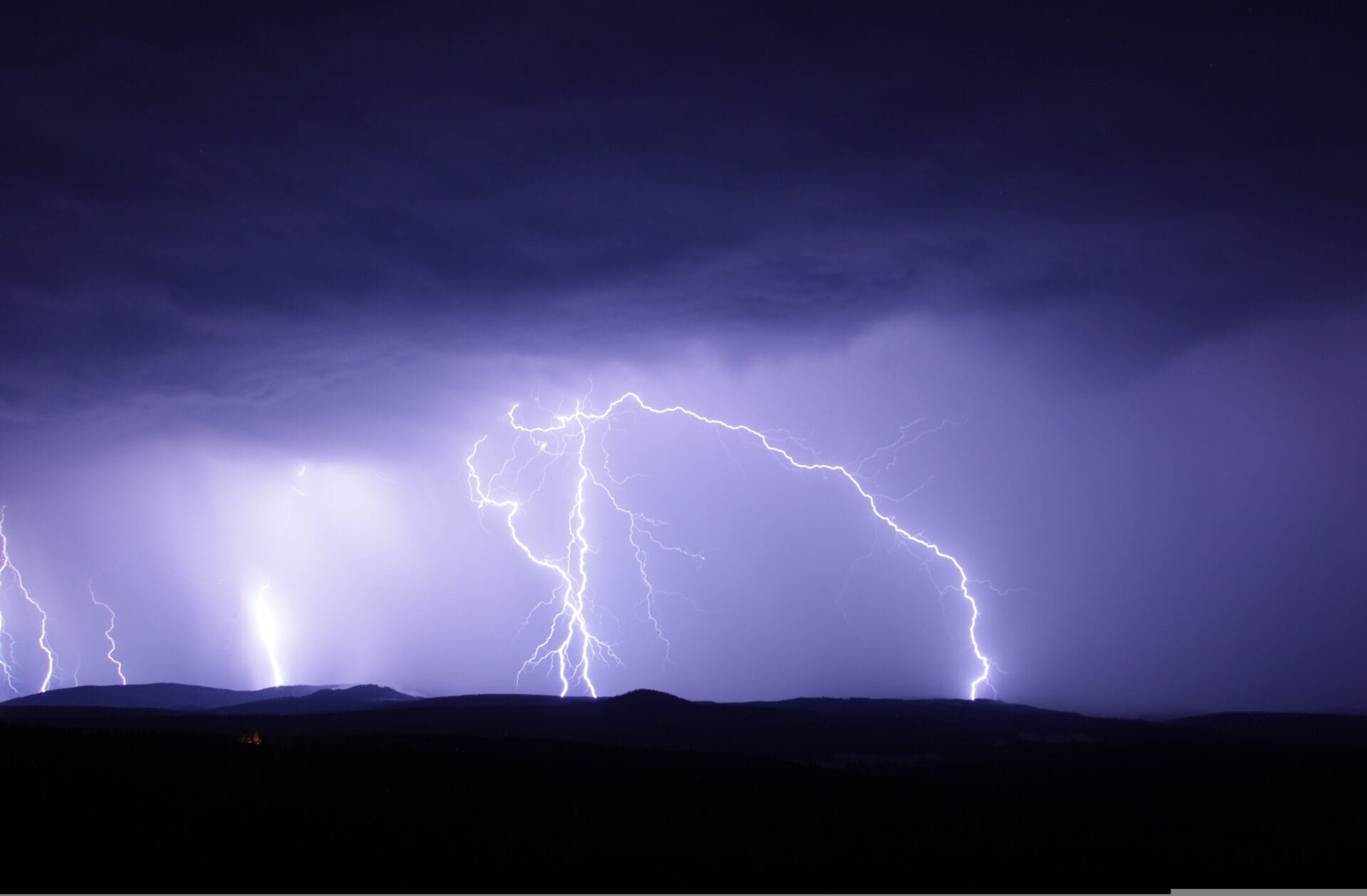 Gewitter und Blitze im Erzgebirge